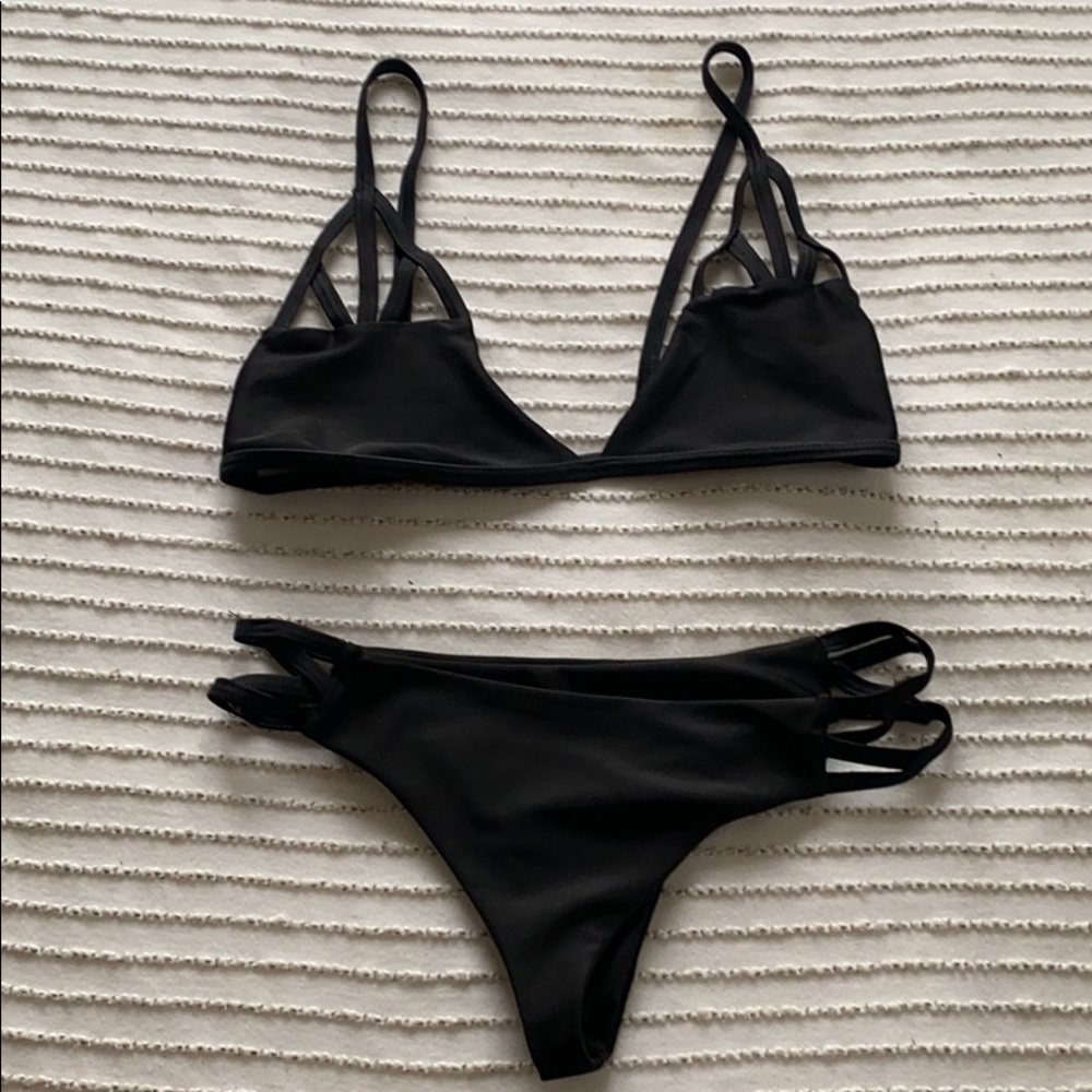 Cheeky black bathing suit